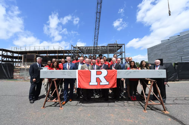 Rutgers University Athletic Performance Center Topping Off Ceremony